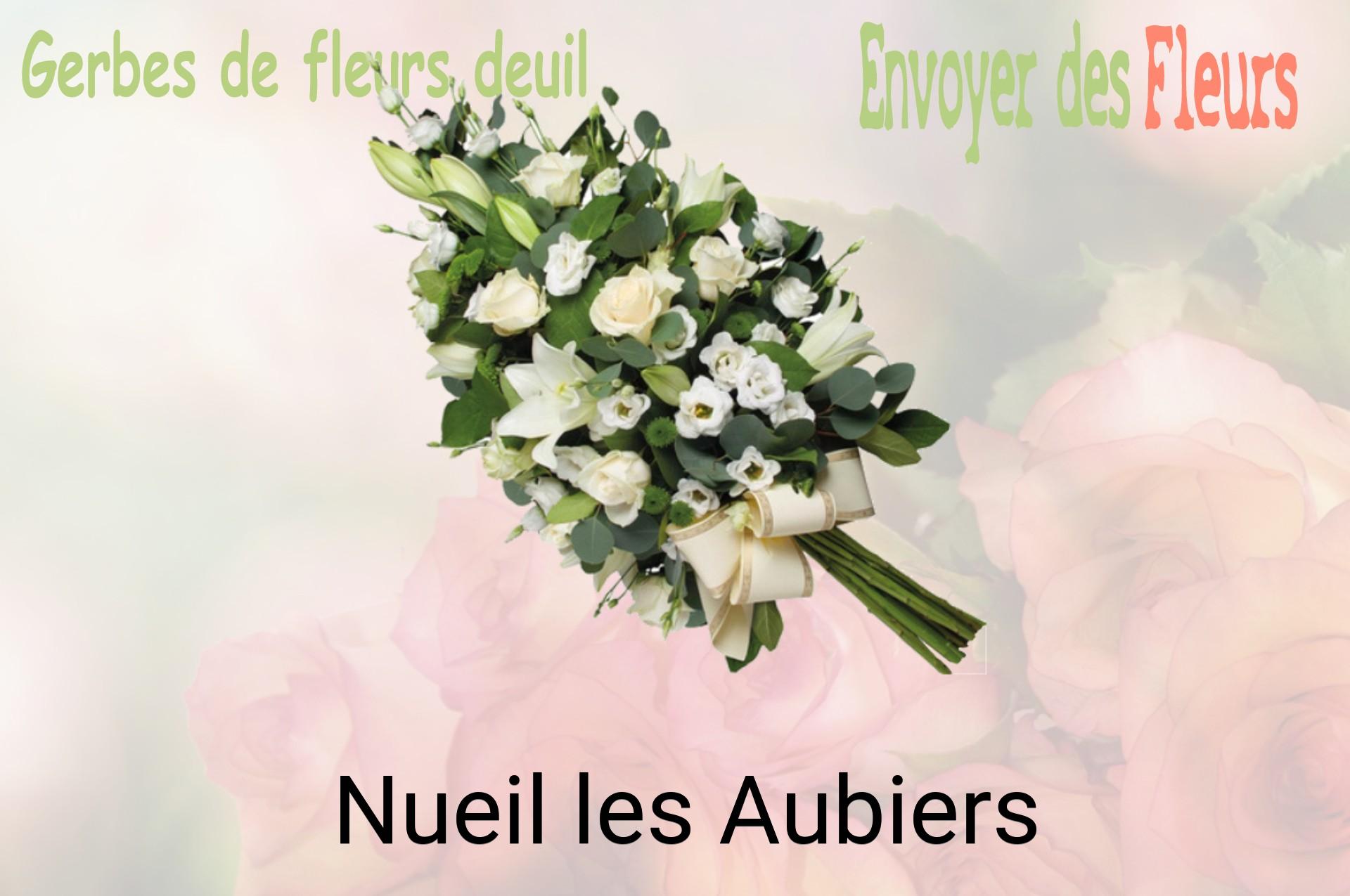 Gerbe de fleurs de deuil livrée à Nueil-les-Aubiers